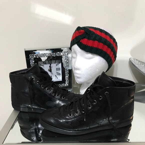 Gucci Paten-Leather Sneakers - Picture 1 of 8